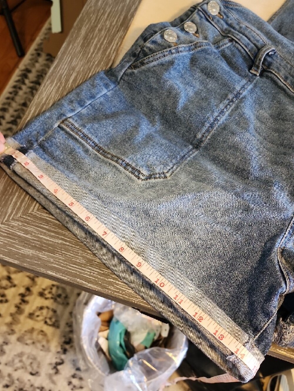 Ava & Viv Classic Blue Denim Overalls Size Youth 18 - Picture 9 of 9